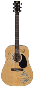 Roger Waters, Lars Ulrich & Kirk Hammett Multi Signed Rogue Acoustic Guitar (JSA)